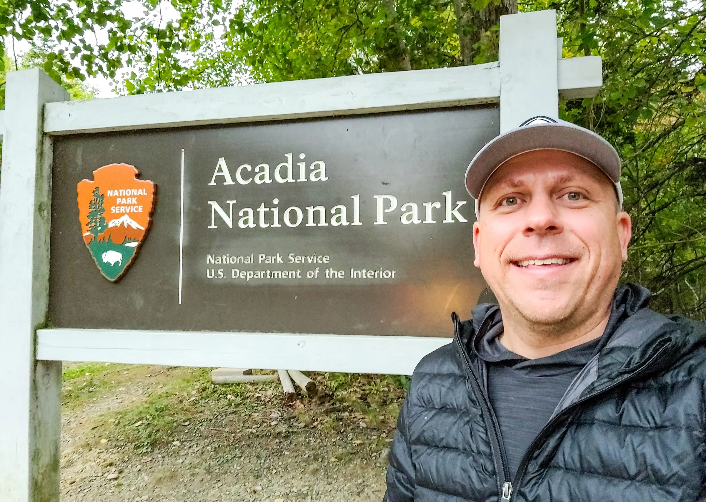 Acadia National Park entrance sign