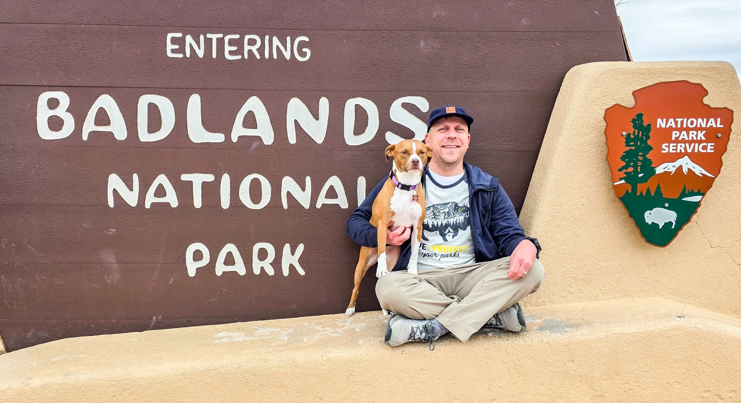 Badlands National Park entrance sign
