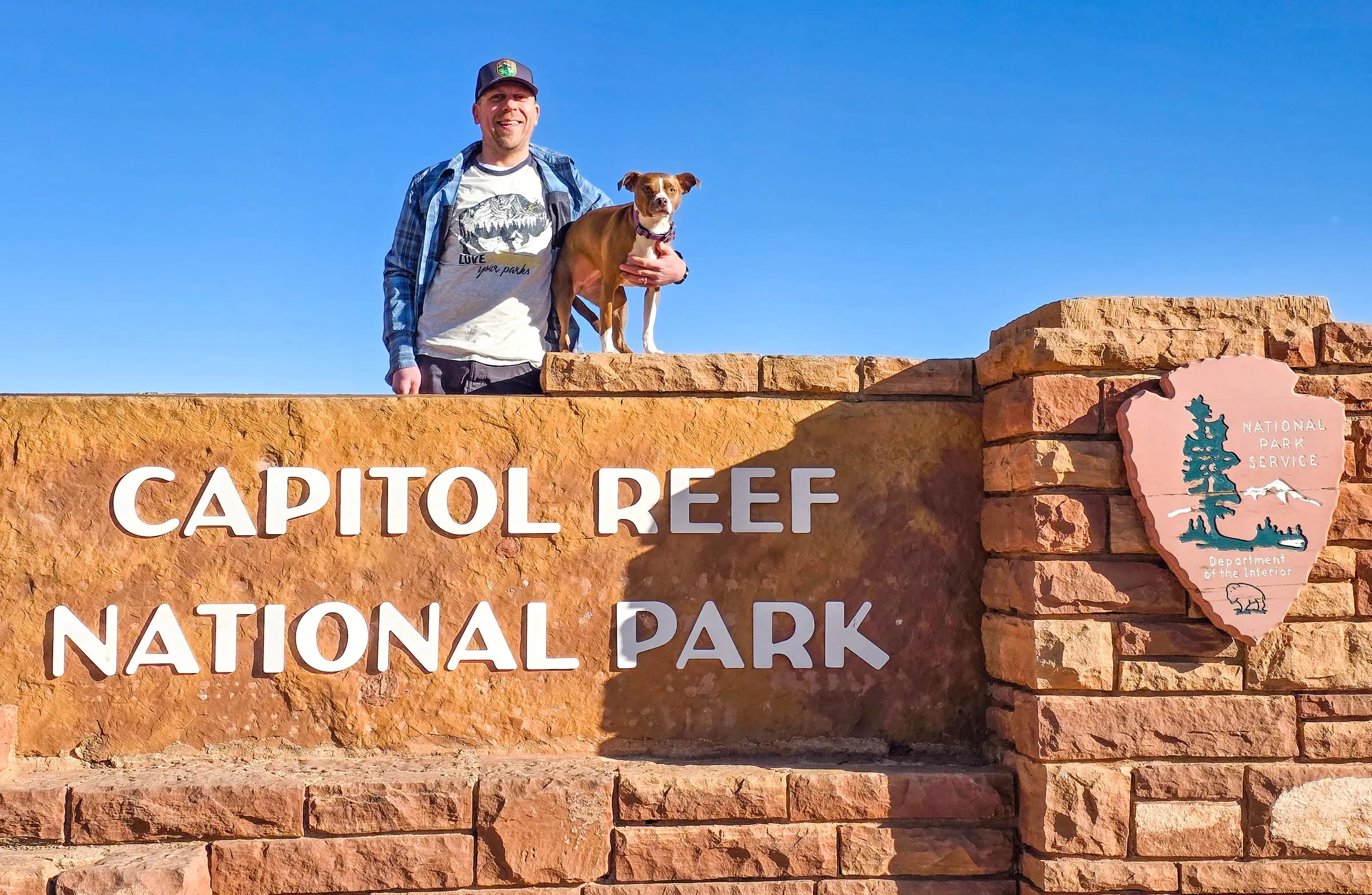 Capitol Reef National Park entrance sign