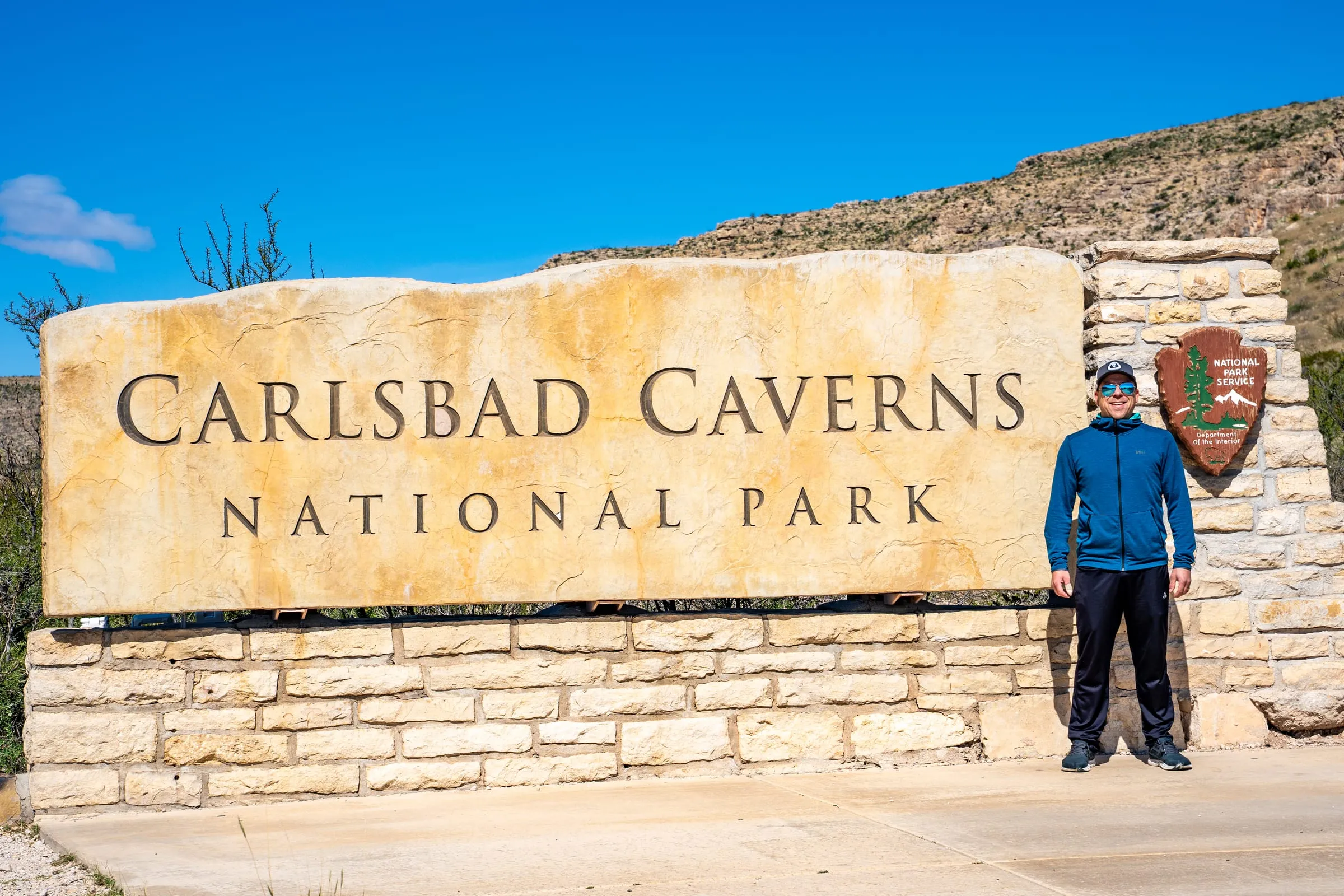 Carlsbad Caverns National Park entrance sign