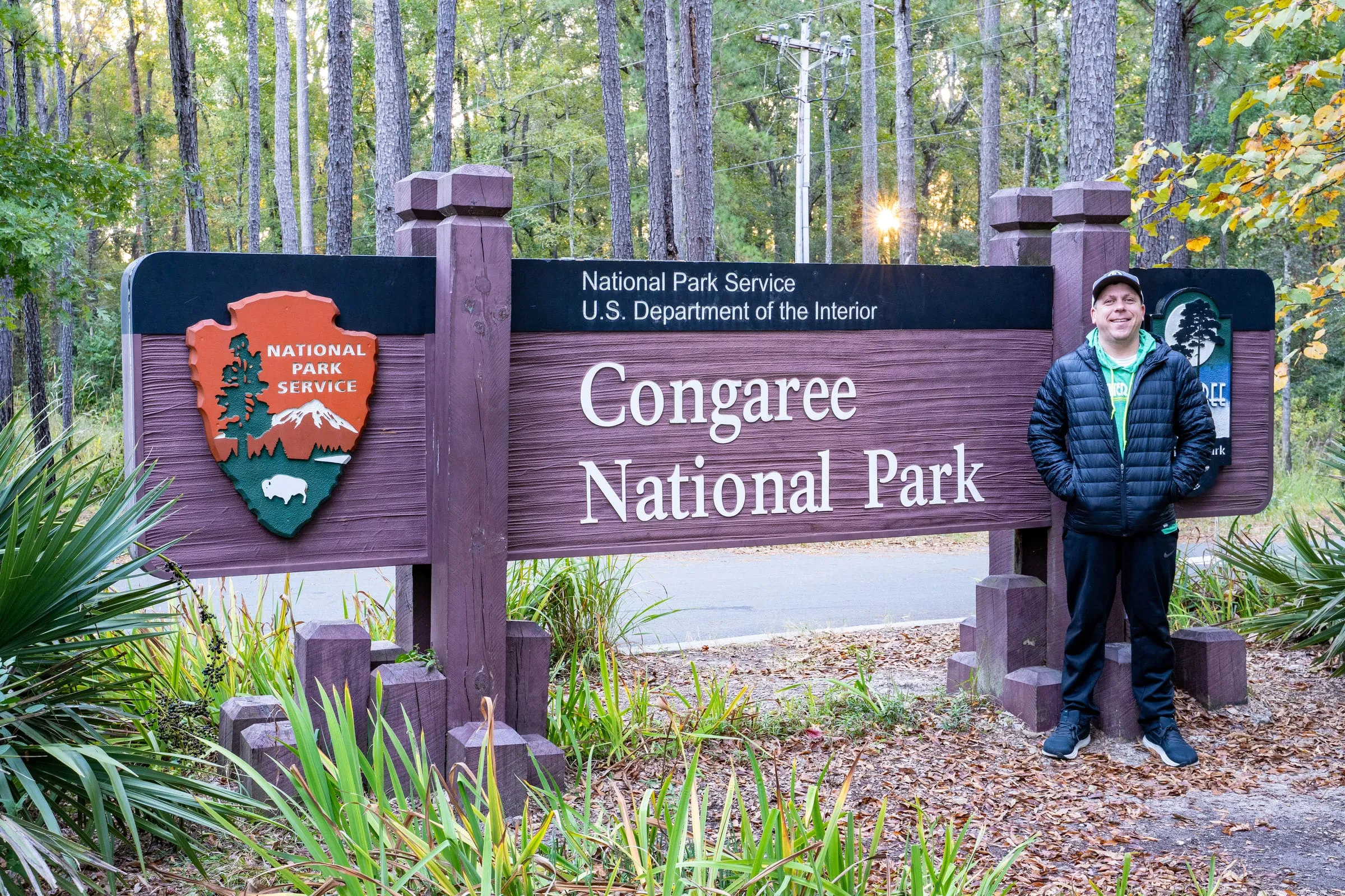 Congaree National Park entrance sign