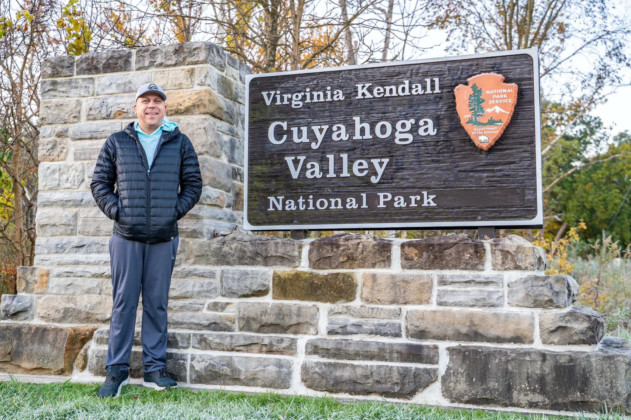 Cuyahoga Valley National Park entrance sign