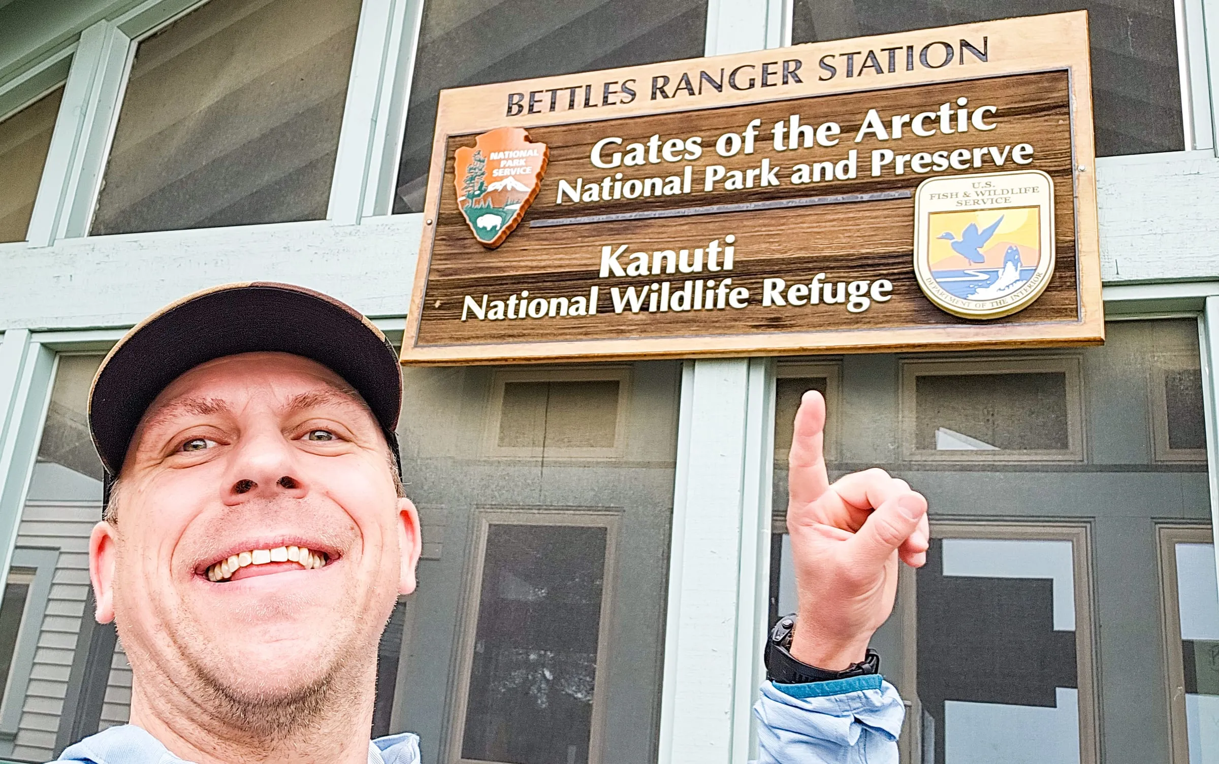 Gates of the Arctic National Park and Preserve entrance sign