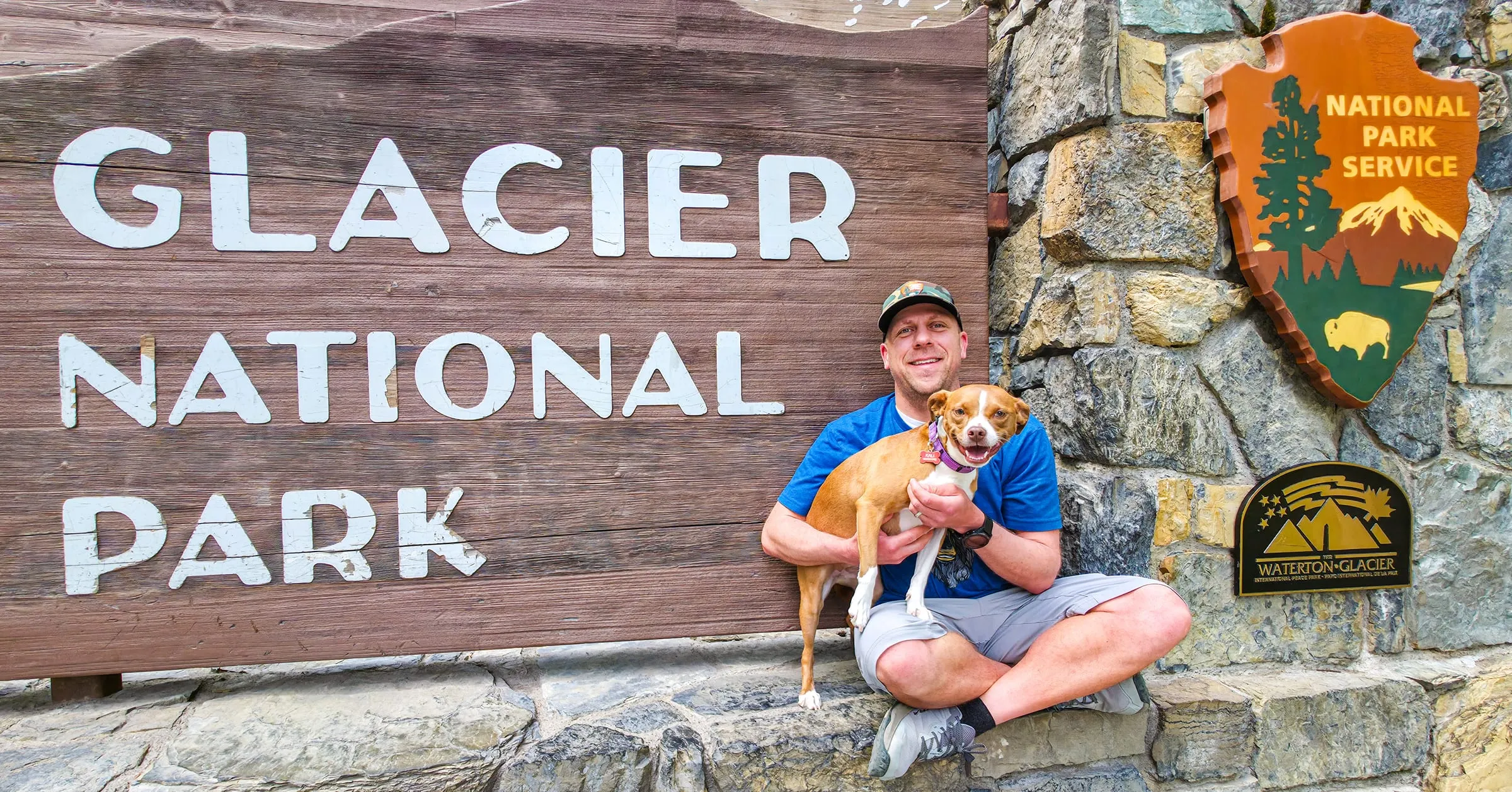 Glacier National Park entrance sign