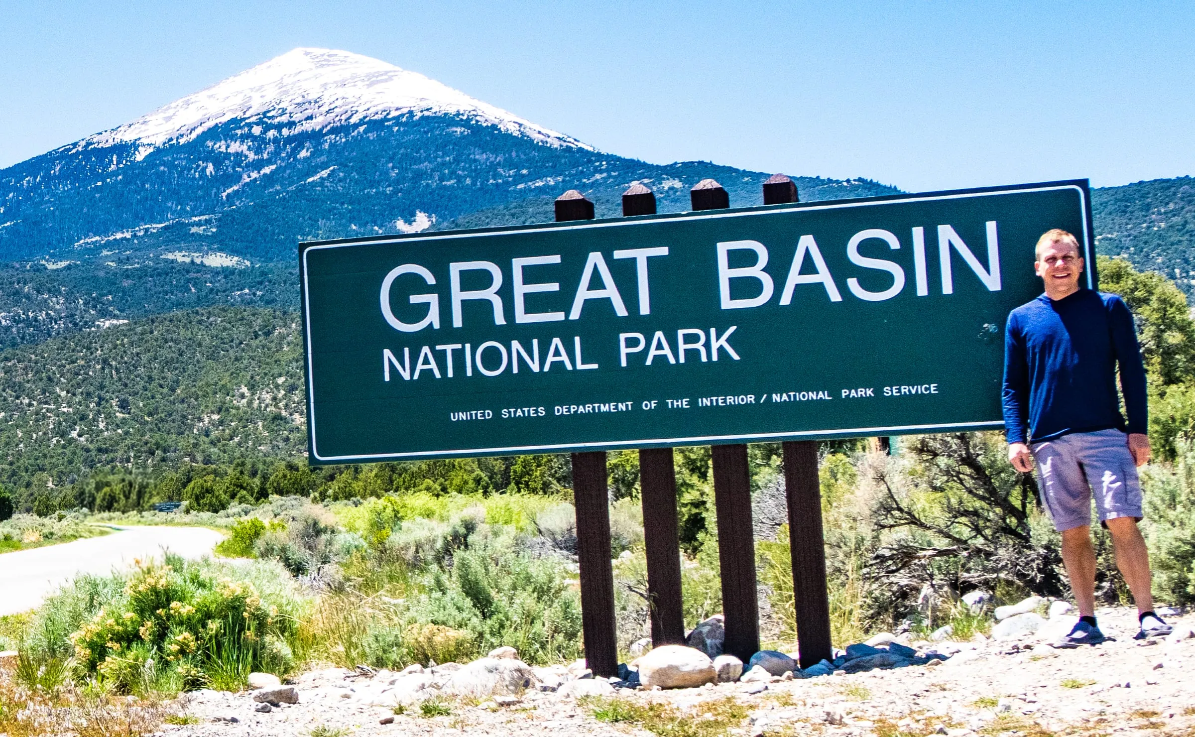 Great Basin National Park entrance sign