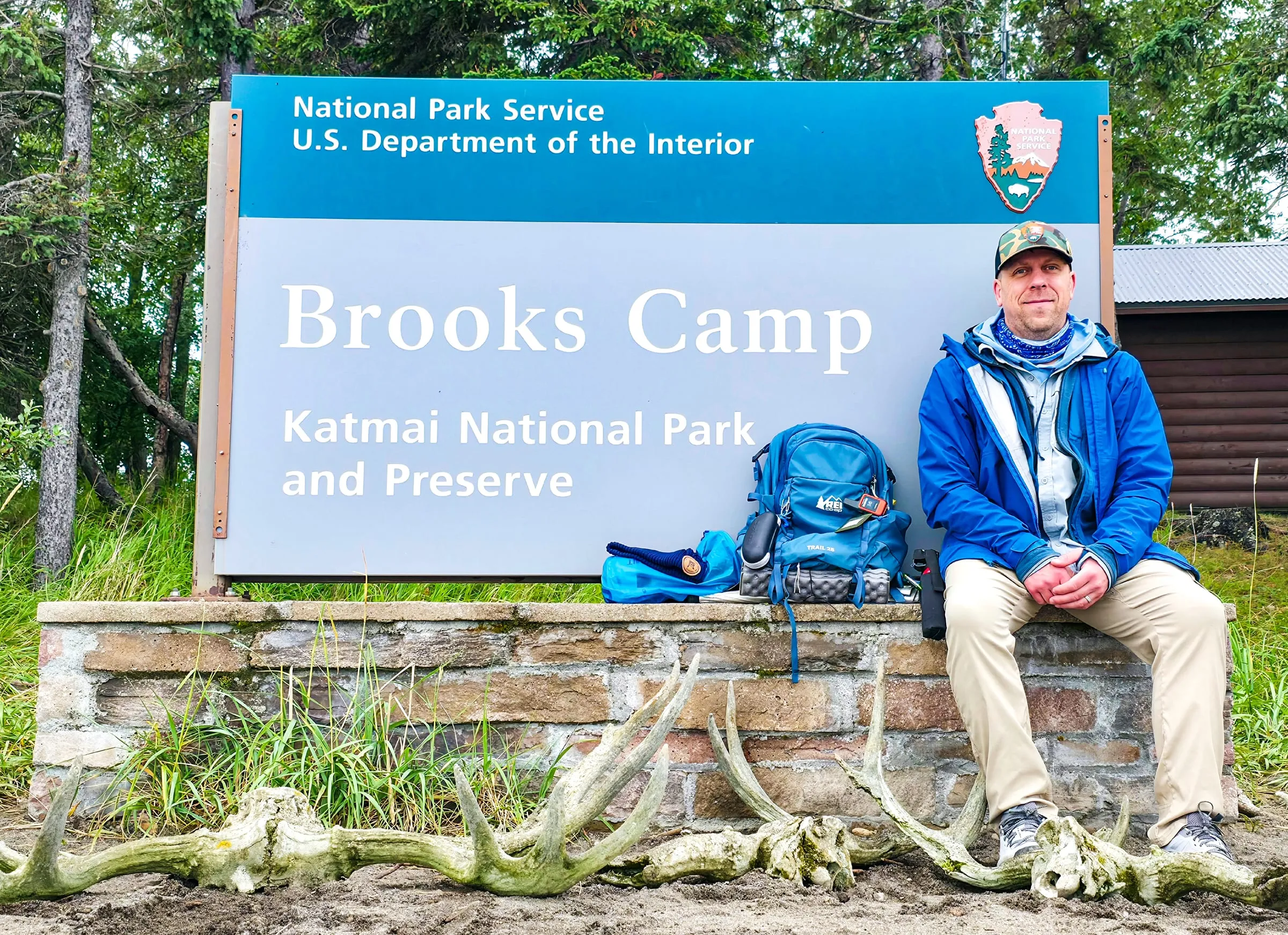 Katmai National Park and Preserve entrance sign