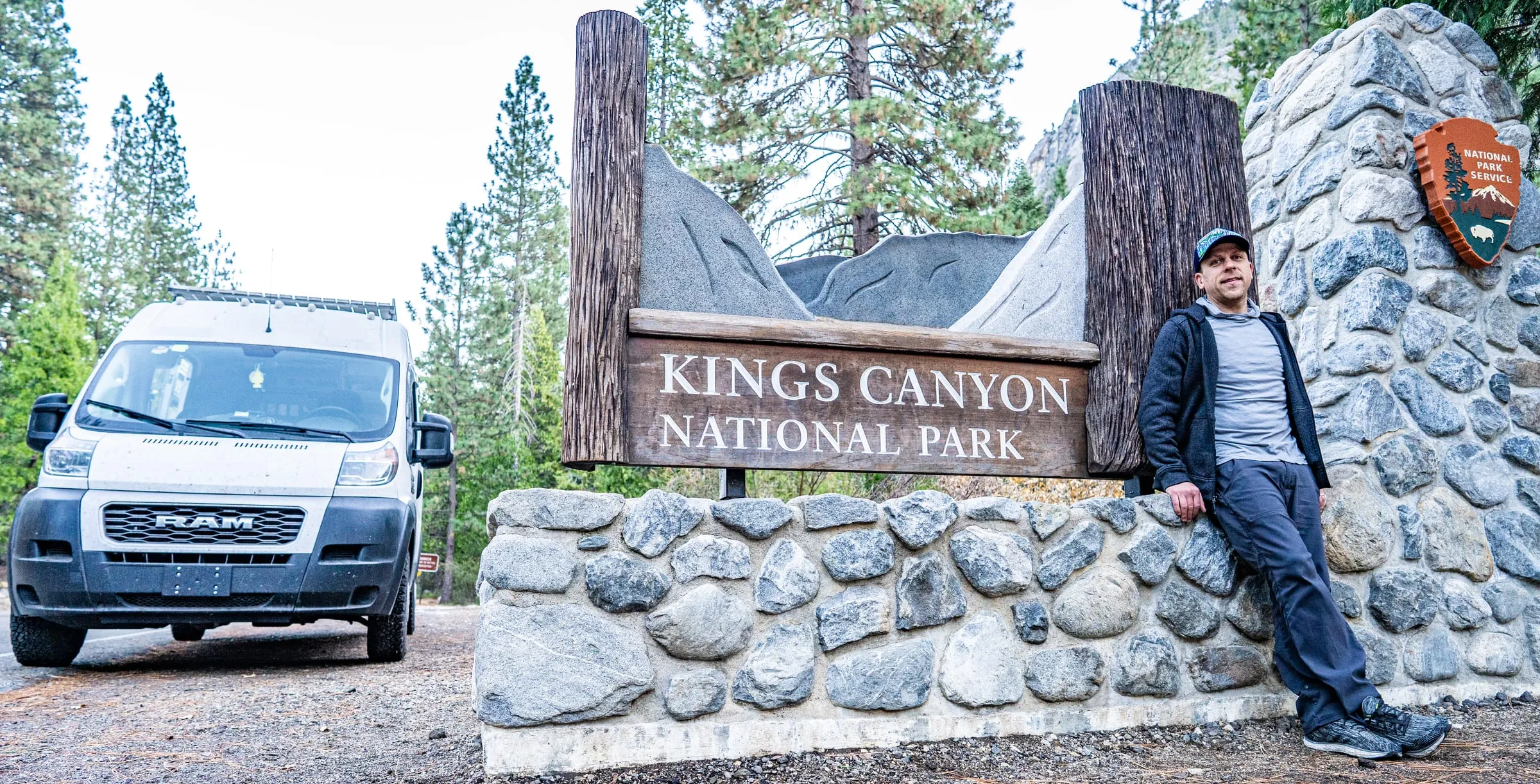 Kings Canyon National Park entrance sign