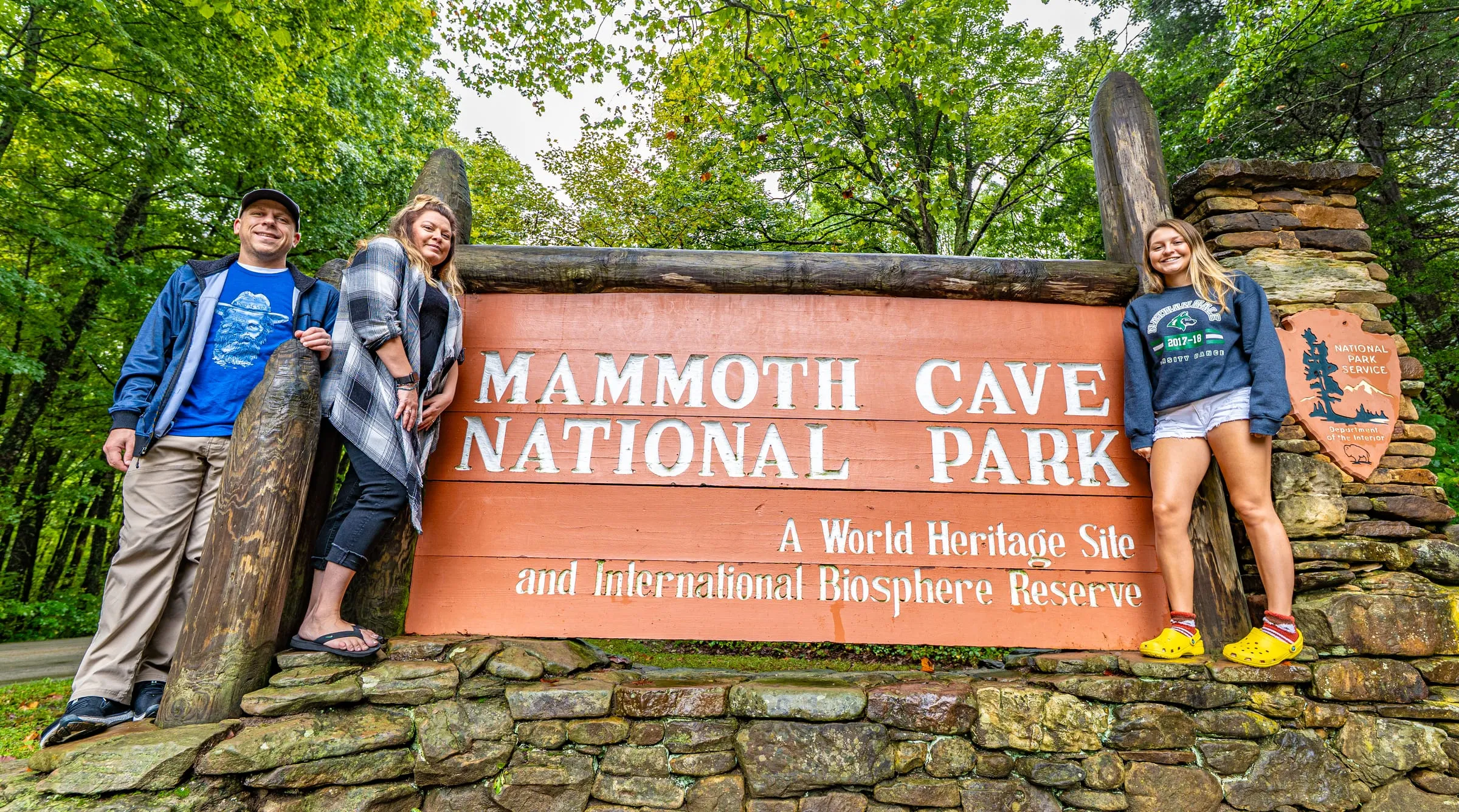 Mammoth Cave National Park entrance sign