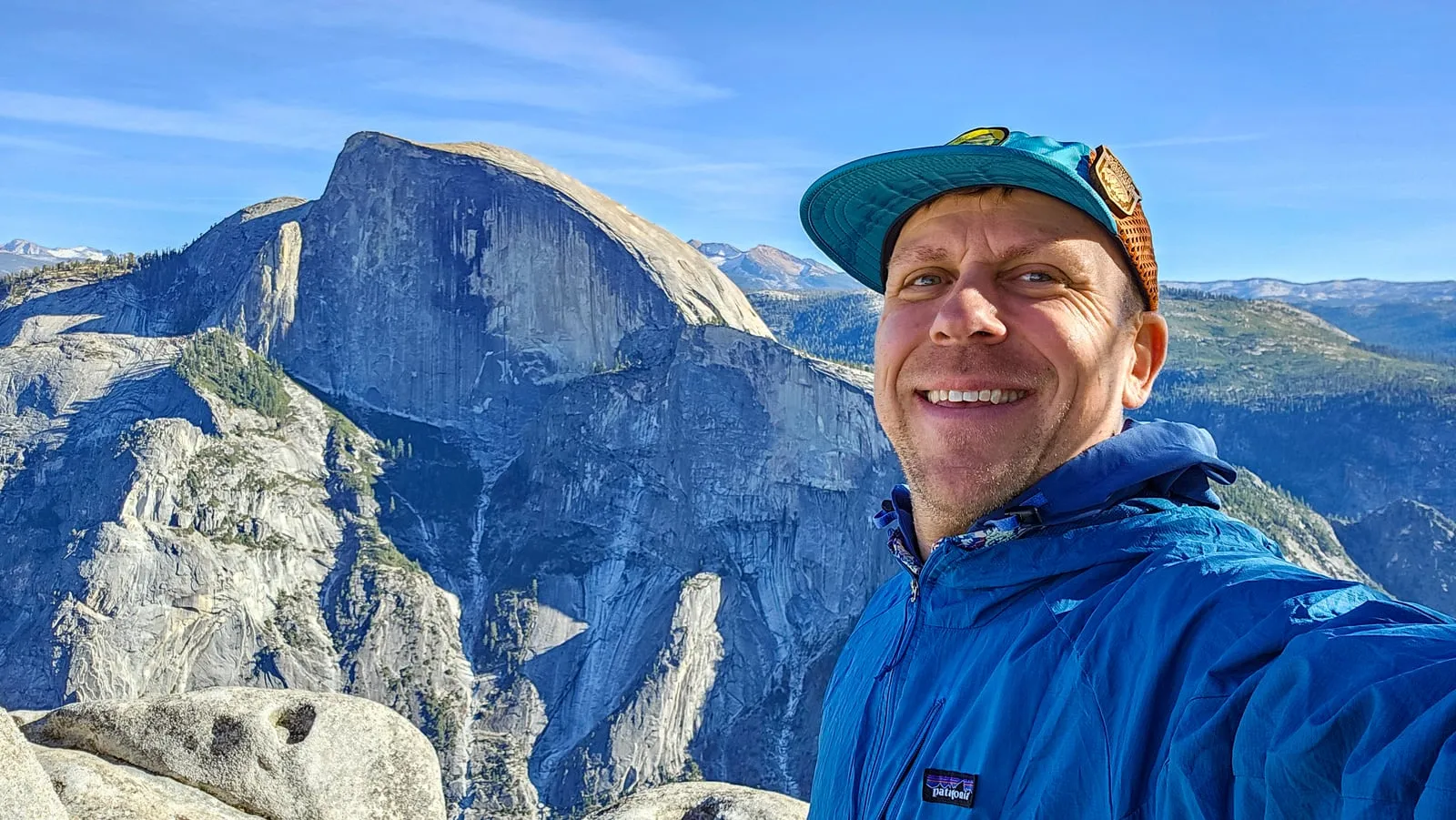 Eric Kufrin on North Dome above Yosemite Valley