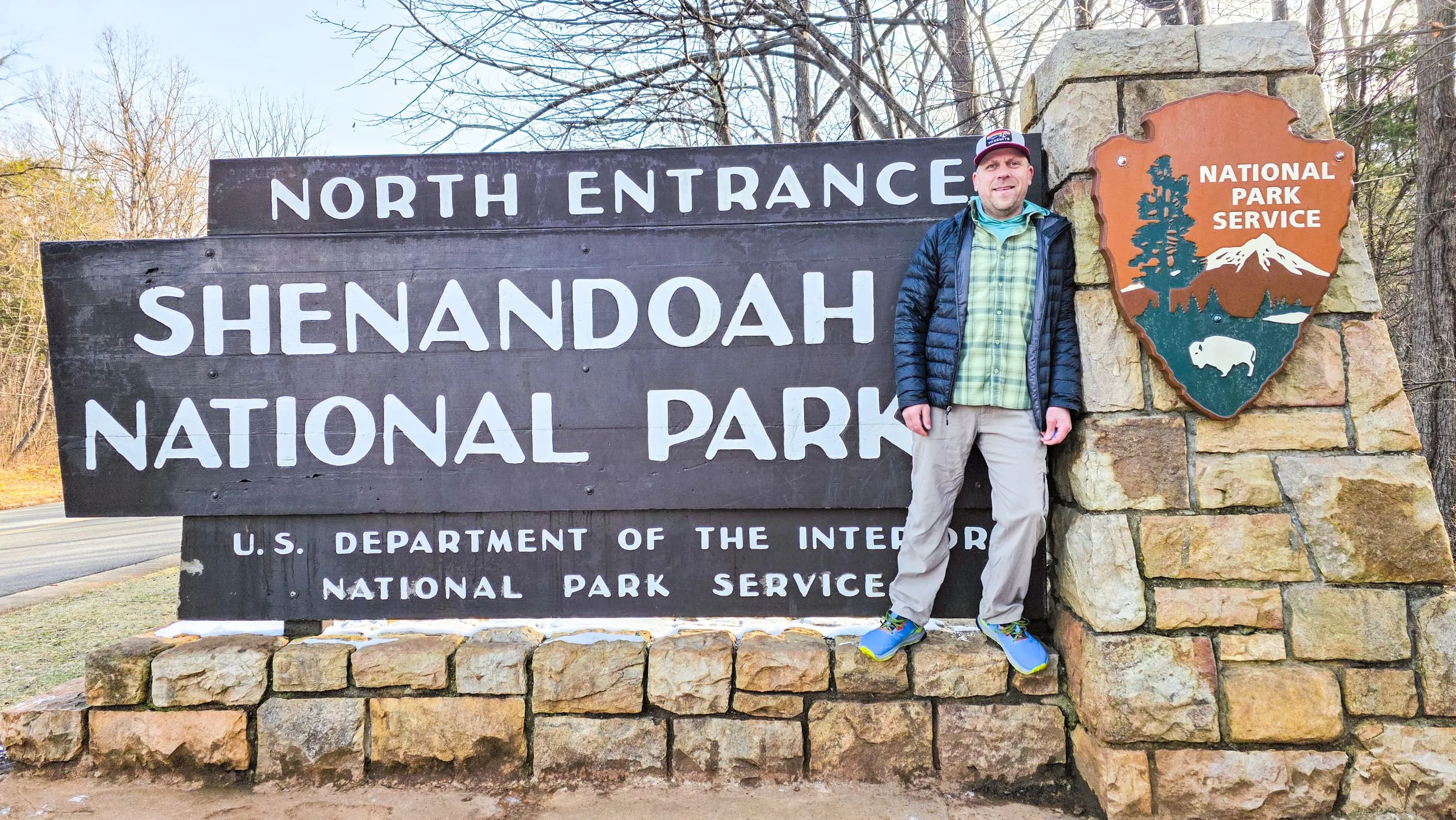 Shenandoah National Park entrance sign