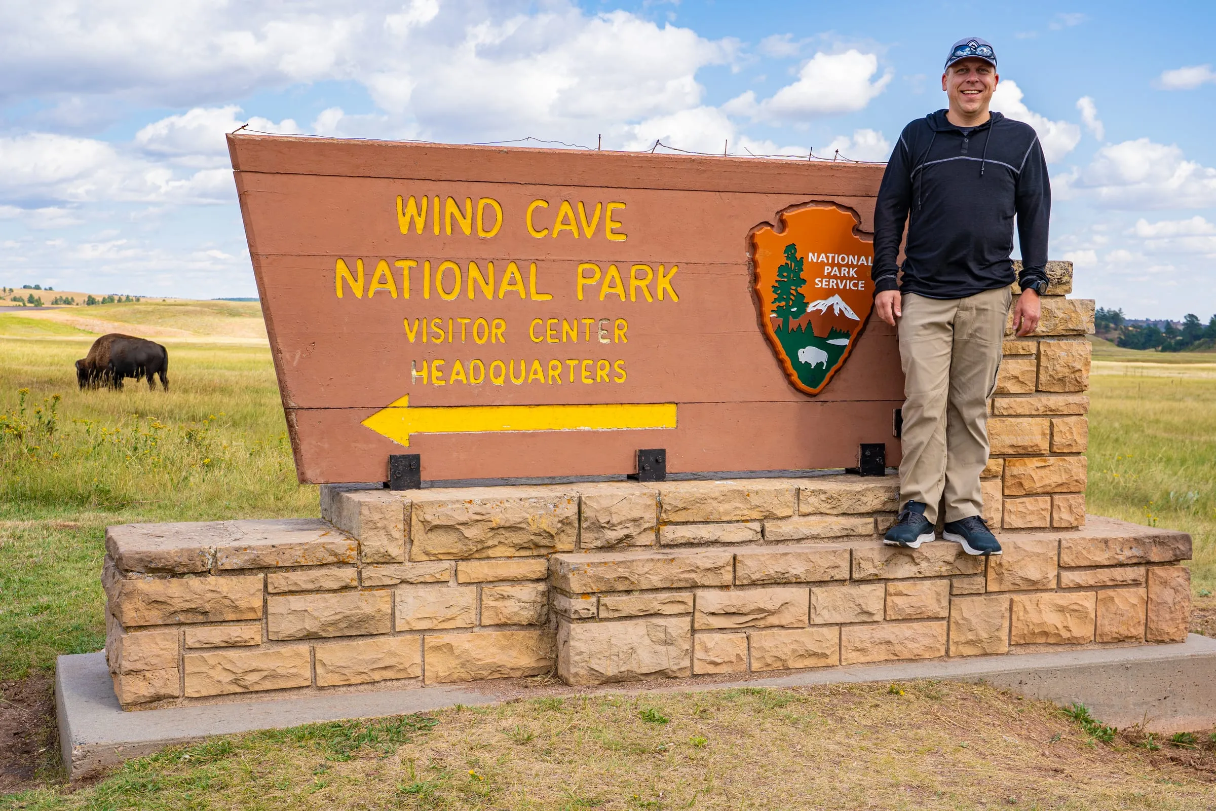 Wind Cave National Park entrance sign