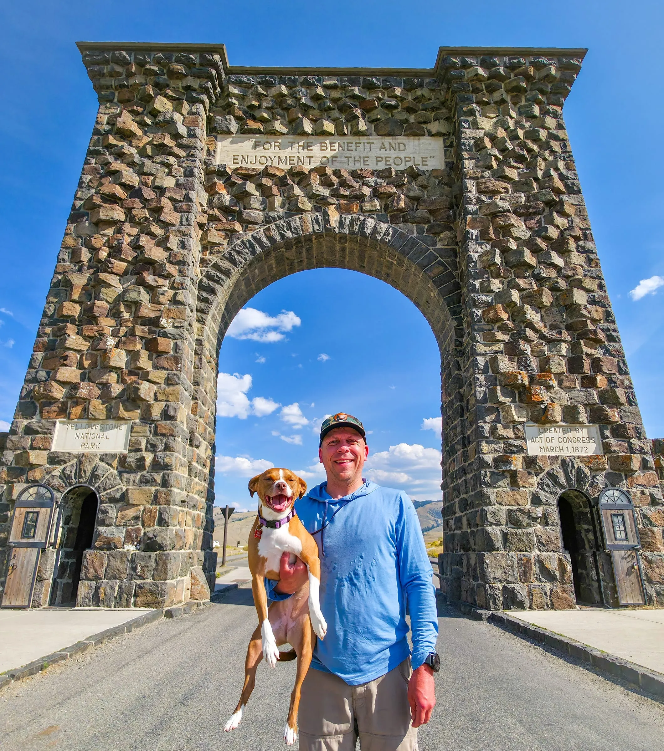 Yellowstone National Park entrance sign